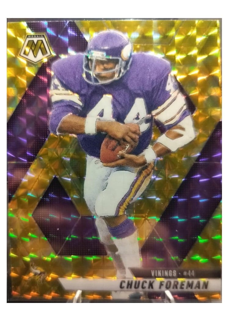 2025 Panini Mosaic Base Set Chuck Foreman #161 card