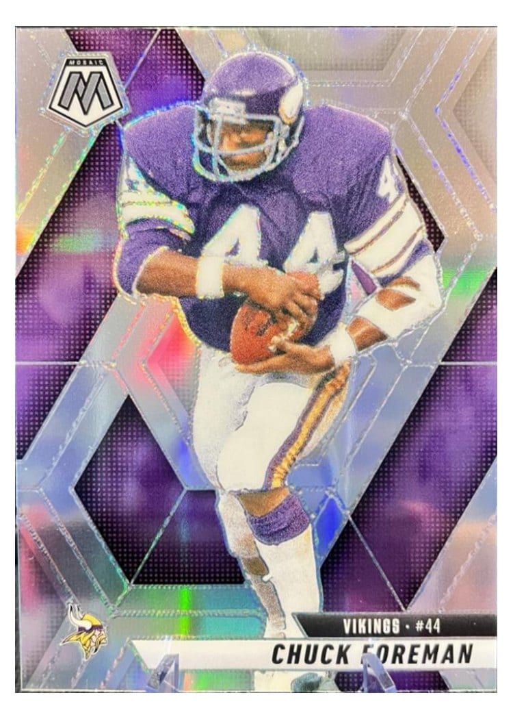 2025 Panini Mosaic Base Set Chuck Foreman #161 card