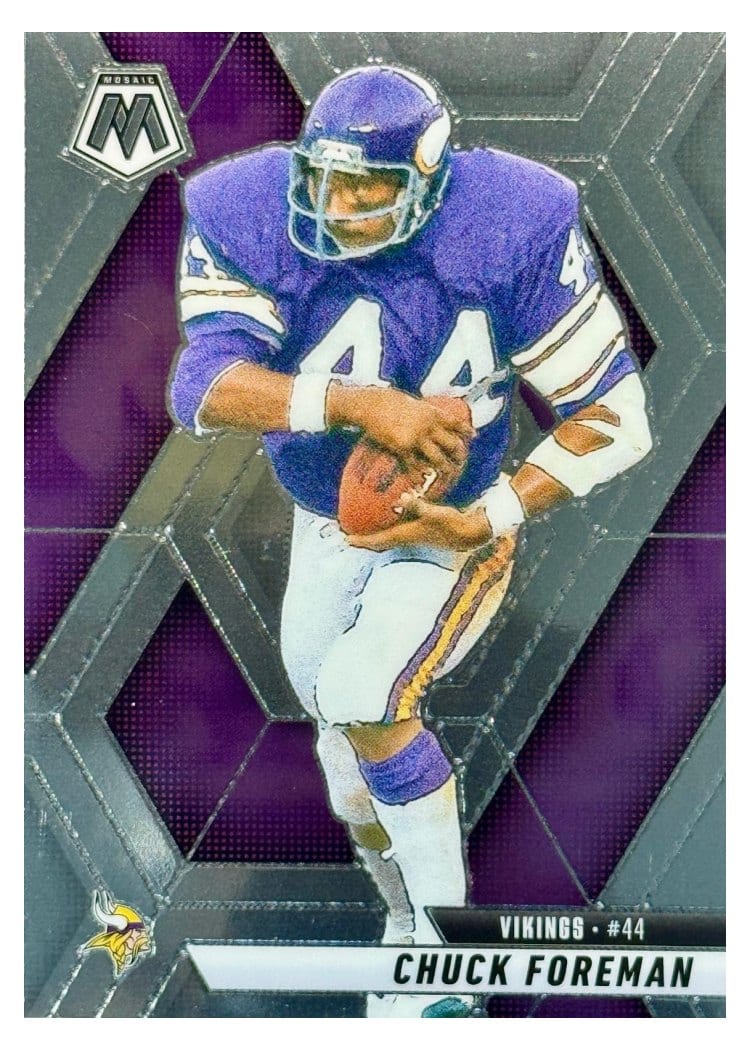 2025 Panini Mosaic Base Set Chuck Foreman #161 card
