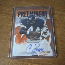 2025 Topps Signature Class Preeminent Ink Chuck Foreman #PI-CF card