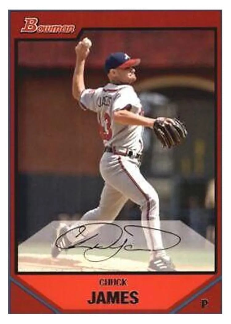 2007 Bowman Chuck James #13 card