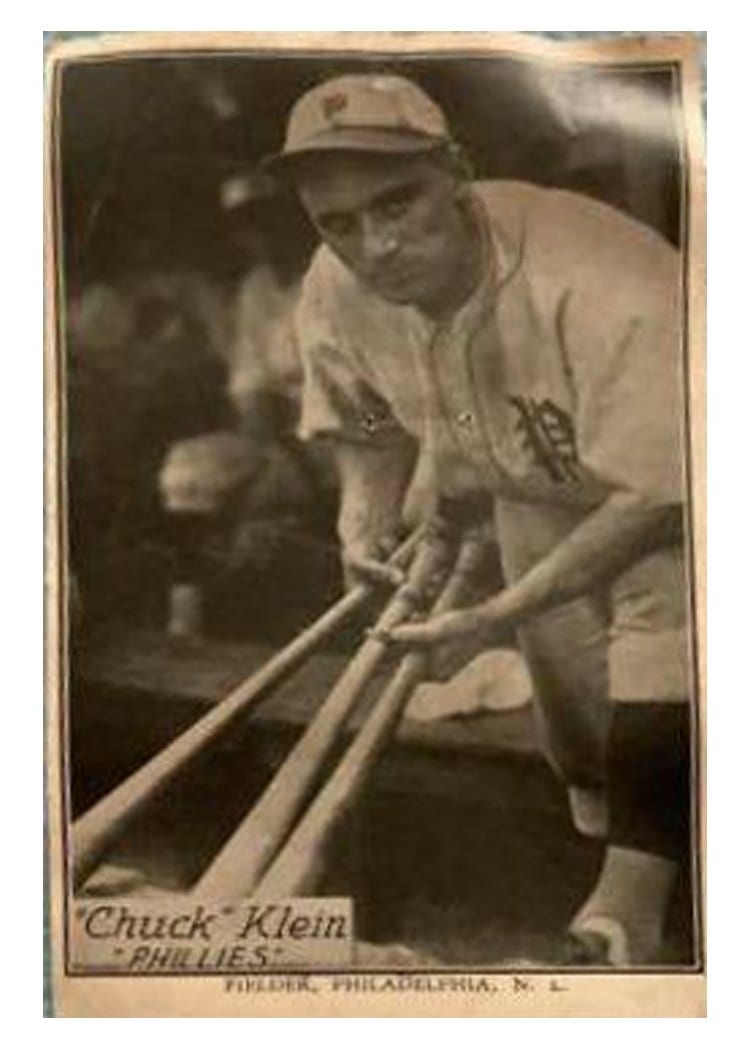 1929 R315 Chuck Klein card