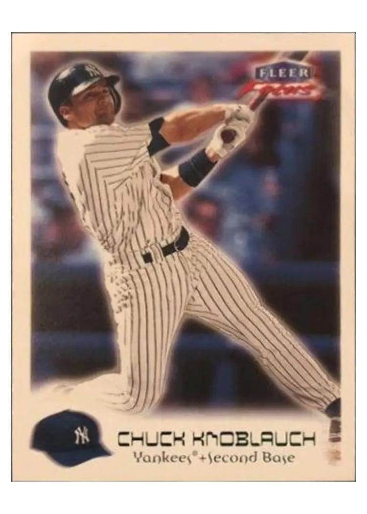 2000 Fleer Focus Chuck Knoblach #14 card