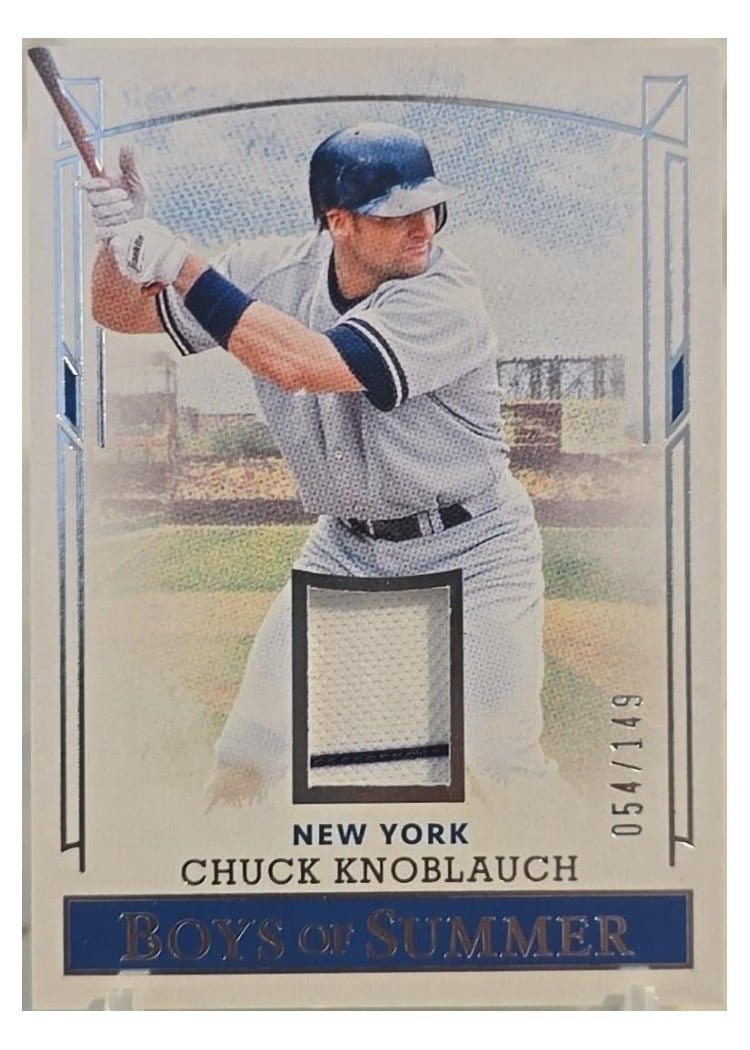 2024 Panini Boys of Summer Pastime Materials Chuck Knoblauch #PM-CK card
