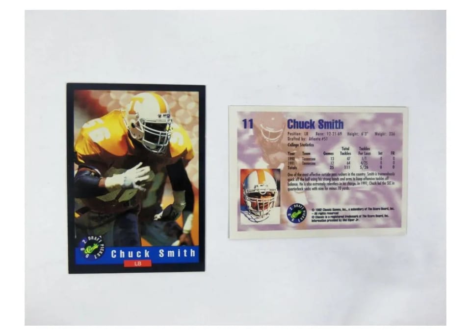 1992 Classic Draft Picks Chuck Smith #11 card