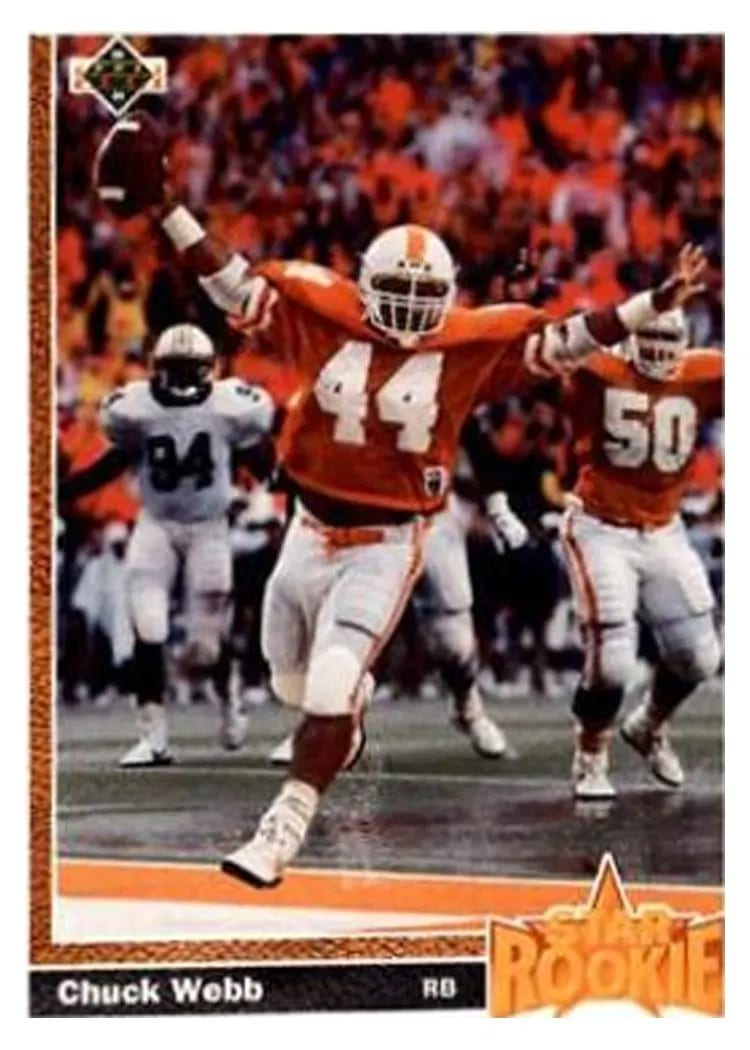 1991 Upper Deck Chuck Webb #20 card
