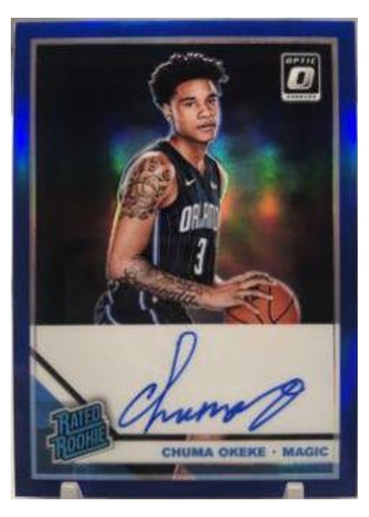 2019-20 Donruss Optic Rated Rookie Signatures Chuma Okeke #174 card