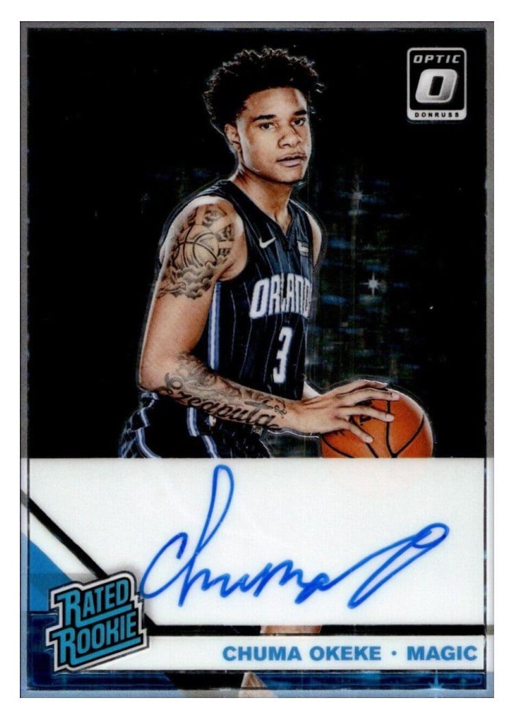 2019-20 Donruss Optic Rated Rookie Signatures Chuma Okeke #174 card