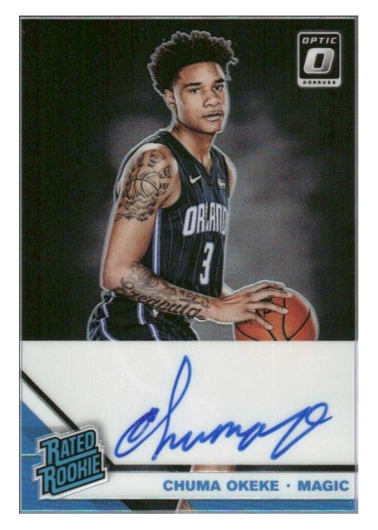 2019-20 Donruss Optic Rated Rookie Signatures Chuma Okeke #174 card