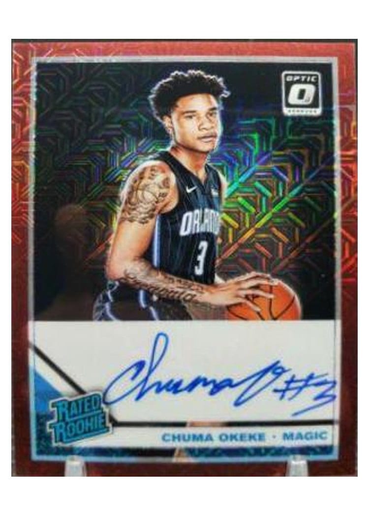 2019-20 Donruss Optic Rated Rookie Signatures Chuma Okeke #174 card