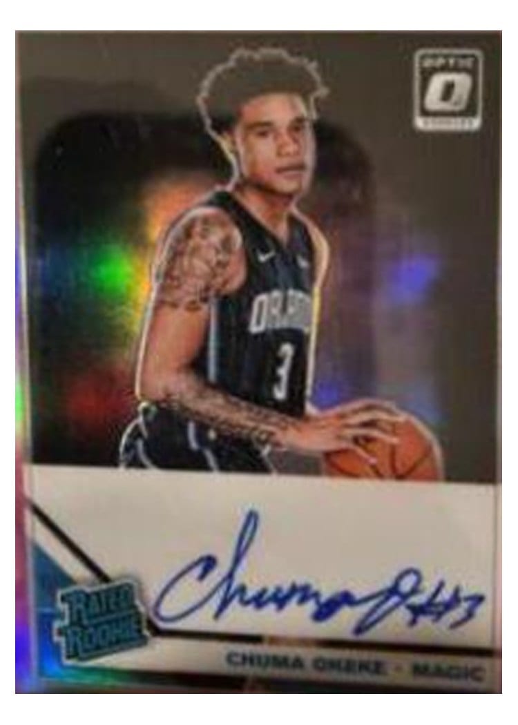 2019-20 Donruss Optic Rated Rookie Signatures Chuma Okeke #174 card