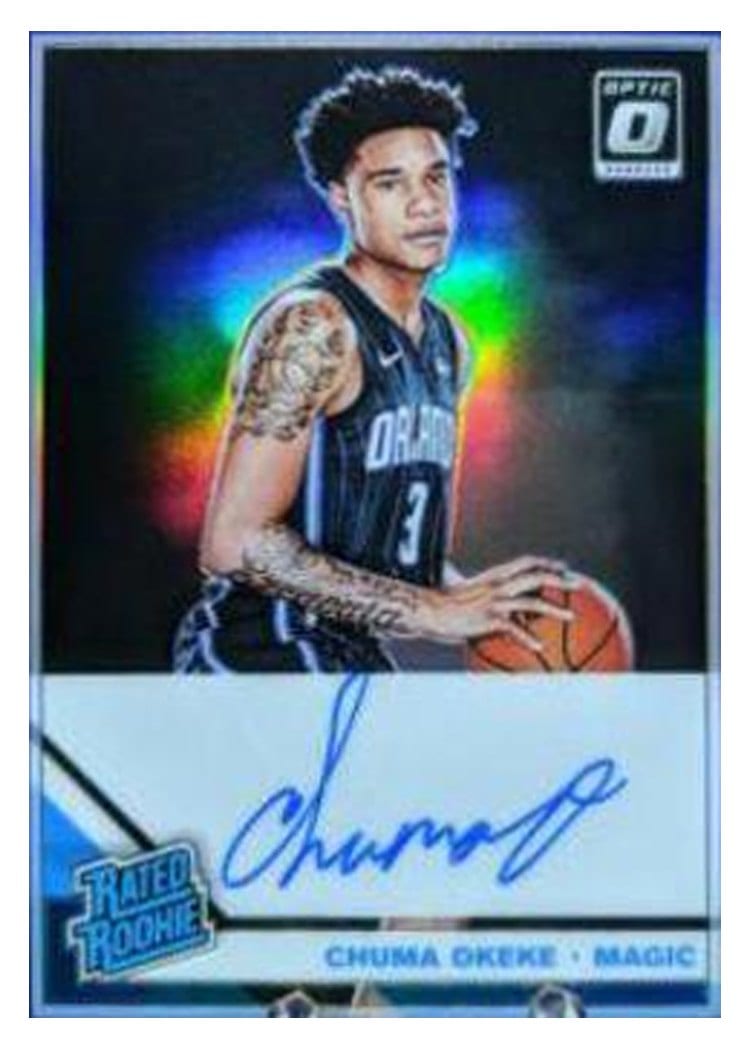 2019-20 Donruss Optic Rated Rookie Signatures Chuma Okeke #174 card