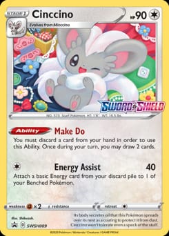 2019 SWSH Black Star Promos Cinccino #SWSH009 card
