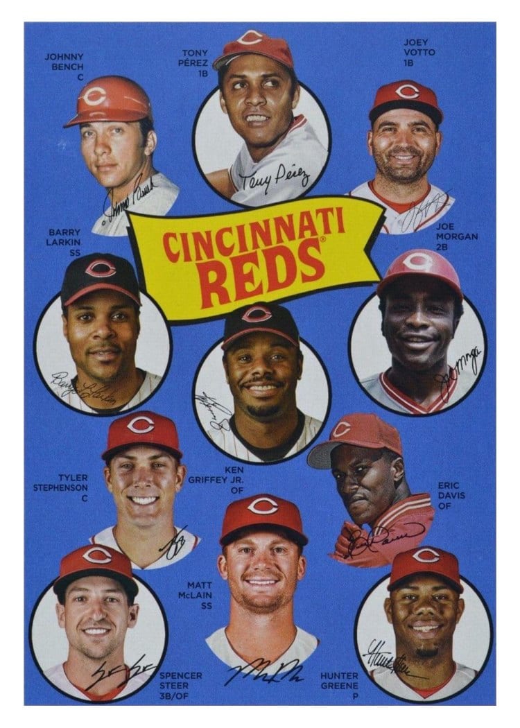 2023 Topps Archives 1969 Team History Postcards Cincinnati Reds #H69-CIN card