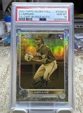 2022 Topps Gilded Collection Cast in Gold Autographs CJ Abrams #CGA-CA card