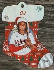 2024 Topps Holiday Stocking Die Cut Ornaments CJ Abrams #SDC-13 card
