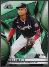 2025 Topps Chrome Black Base Set CJ Abrams #137 card
