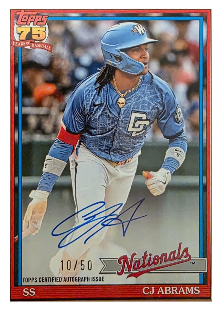 2026 Topps 1991 Topps Autographs CJ Abrams #91A-CA card
