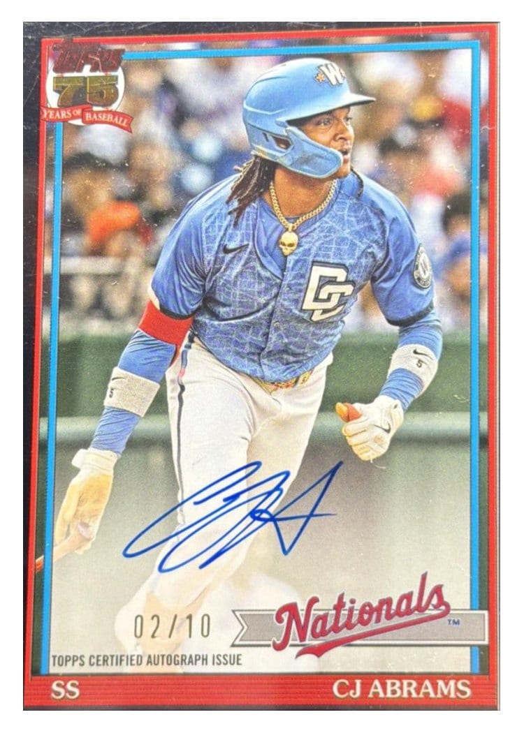 2026 Topps 1991 Topps Autographs CJ Abrams #91A-CA card