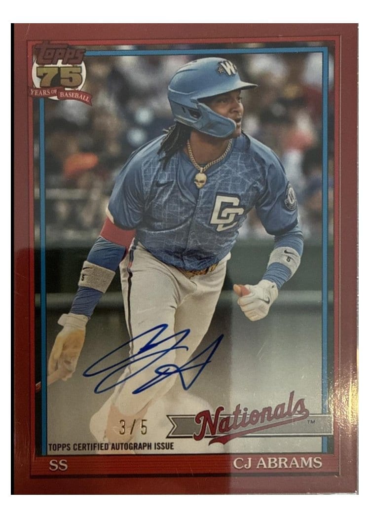 2026 Topps 1991 Topps Autographs CJ Abrams #91A-CA card