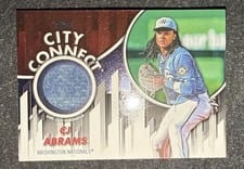 2026 Topps City Connect Swatch Collection CJ Abrams #CC-CA