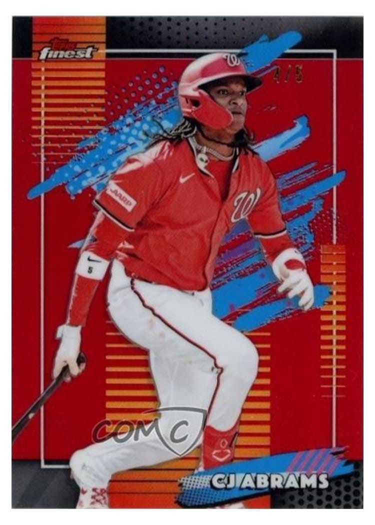 2026 Topps Finest CJ Abrams Red Refractor #171 card