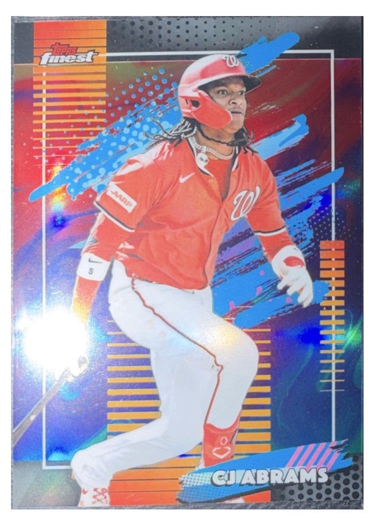 2026 Topps Finest CJ Abrams Oil Spill Refractor #171 card