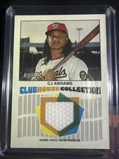 2026 Topps Heritage Clubhouse Collection Relics CJ Abrams #CCR-CA card