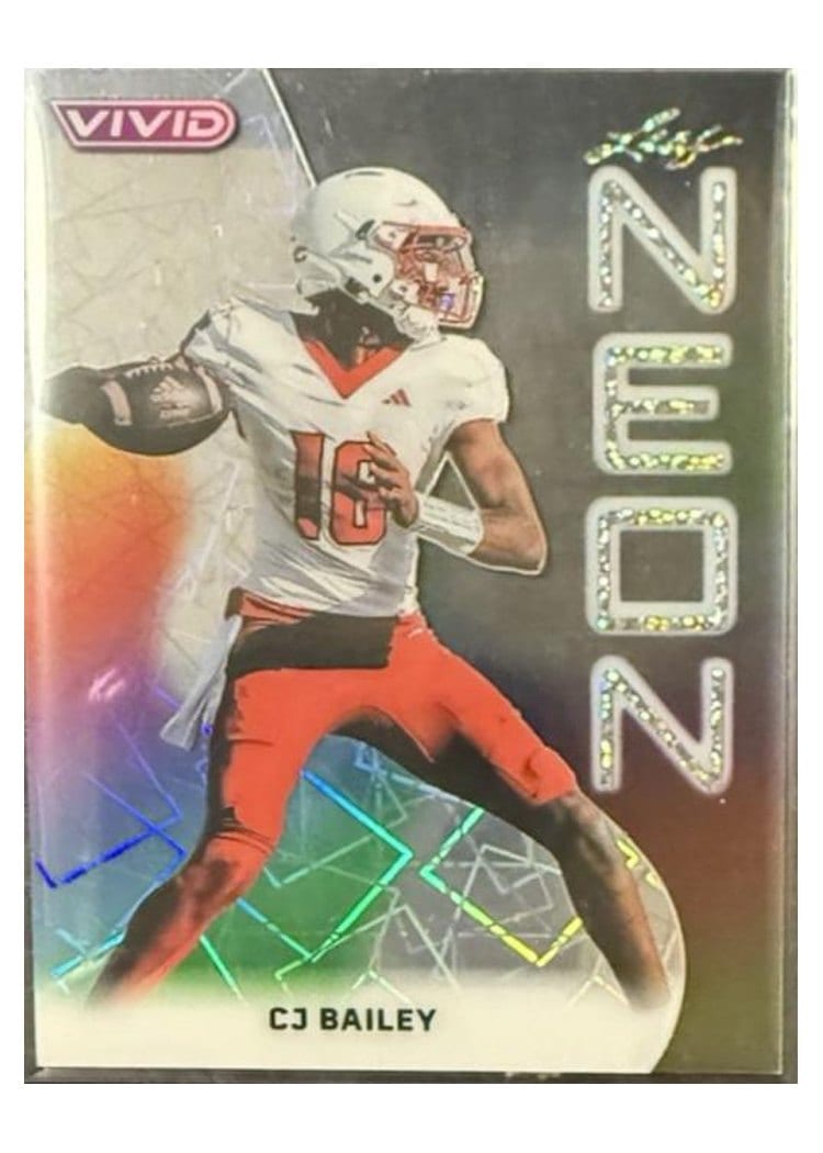 2025 Leaf Vivid Neon CJ Bailey #NB-10 card