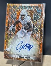2024 Bowman University Best Elements of the Game Autographs Set CJ Baxter #ETG-CB card