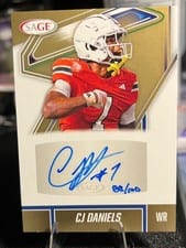 2026 SAGE Football Next Level Signatures CJ Daniels #NLS-CJD card