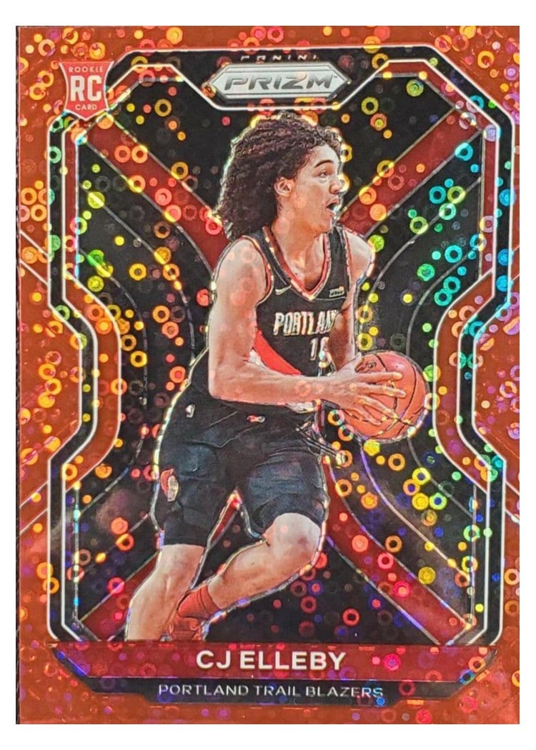 2020-21 Panini Prizm Base Set CJ Elleby Fast Break Red Prizm #283 card