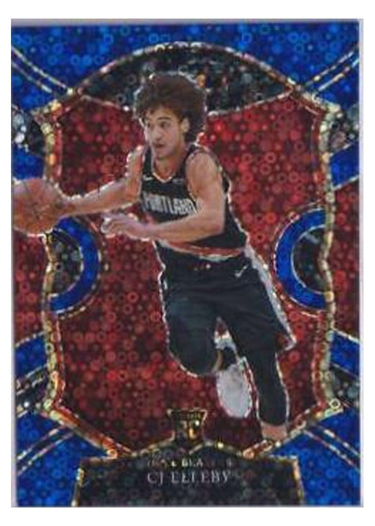 2020-21 Panini Select Base Set CJ Elleby Blue Disco Prizm #100 card