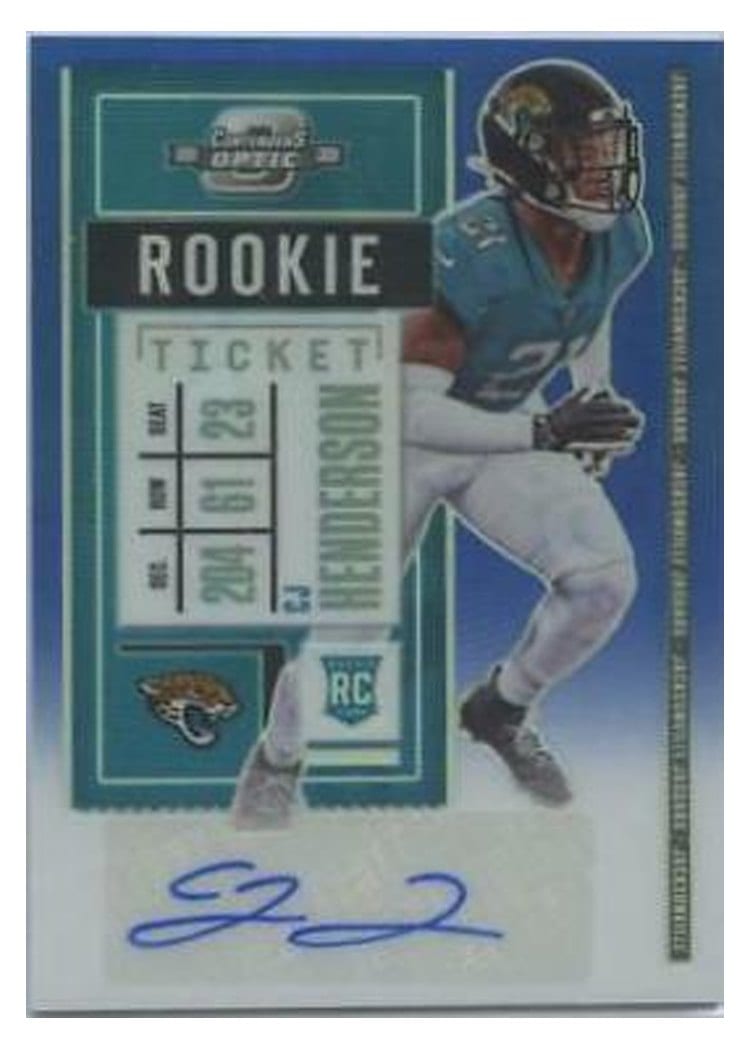 2020 Panini Contenders Optic Base Set CJ Henderson #144 card