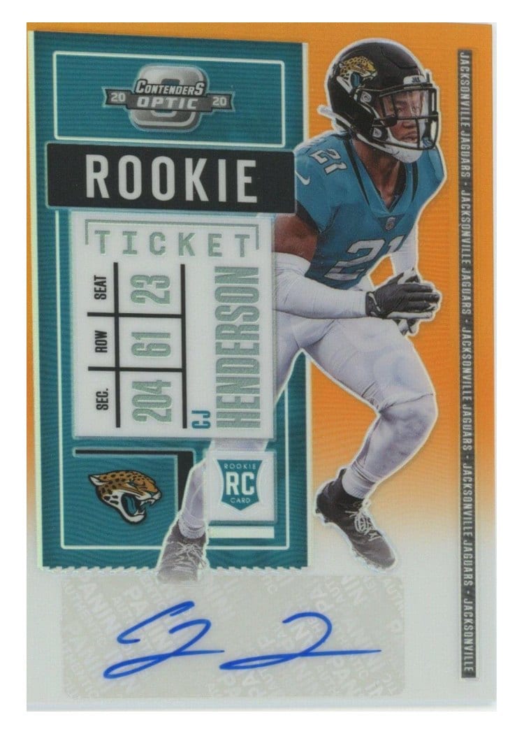 2020 Panini Contenders Optic Base Set CJ Henderson #144 card
