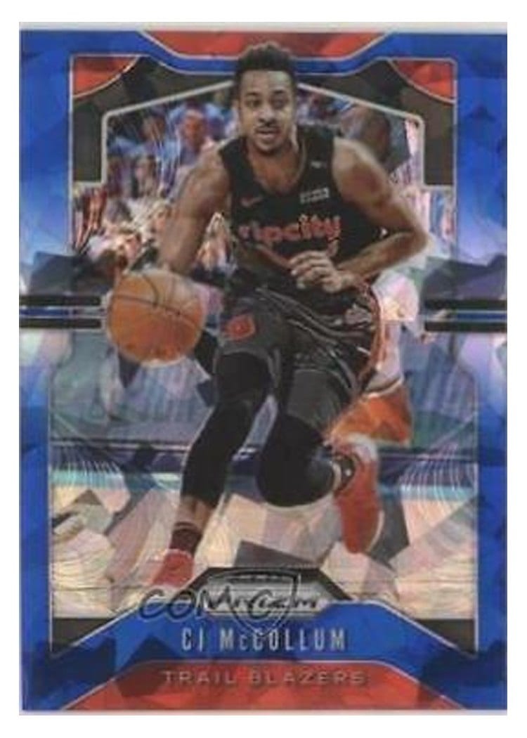 2019-20 Panini Prizm Base Set CJ McCollum #113 card