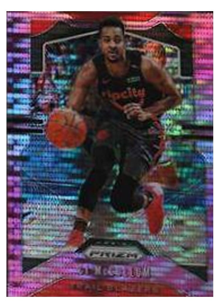 2019-20 Panini Prizm Base Set CJ McCollum #113 card