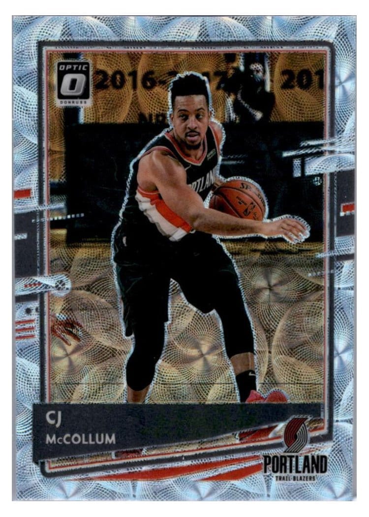 2020-21 Donruss Optic Base Set CJ McCollum Premium Box Set #135 card