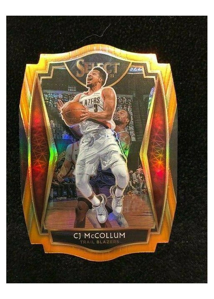 2020-21 Panini Select Base Set CJ McCollum #122 card