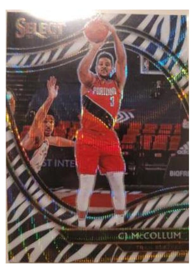 2020-21 Panini Select Base Set CJ McCollum #238 card