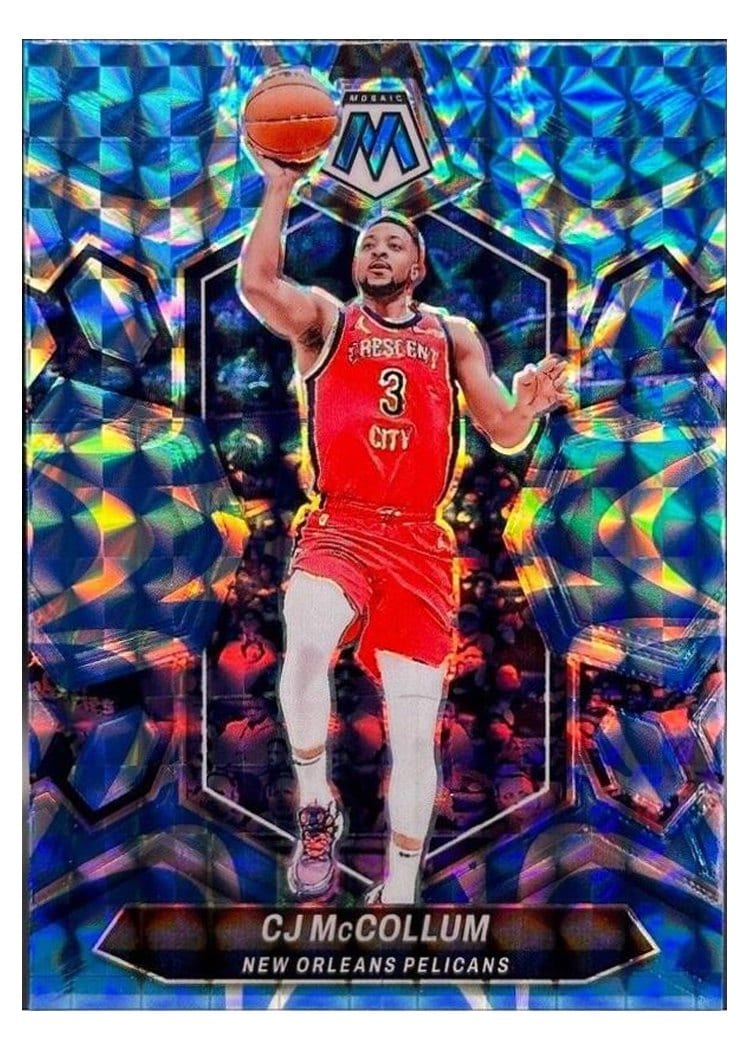 2023-24 Panini Mosaic Base Set CJ McCollum #153 card