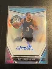 2023-24 Topps Chrome Certified Autographs CJ McCollum #CA-CJM card