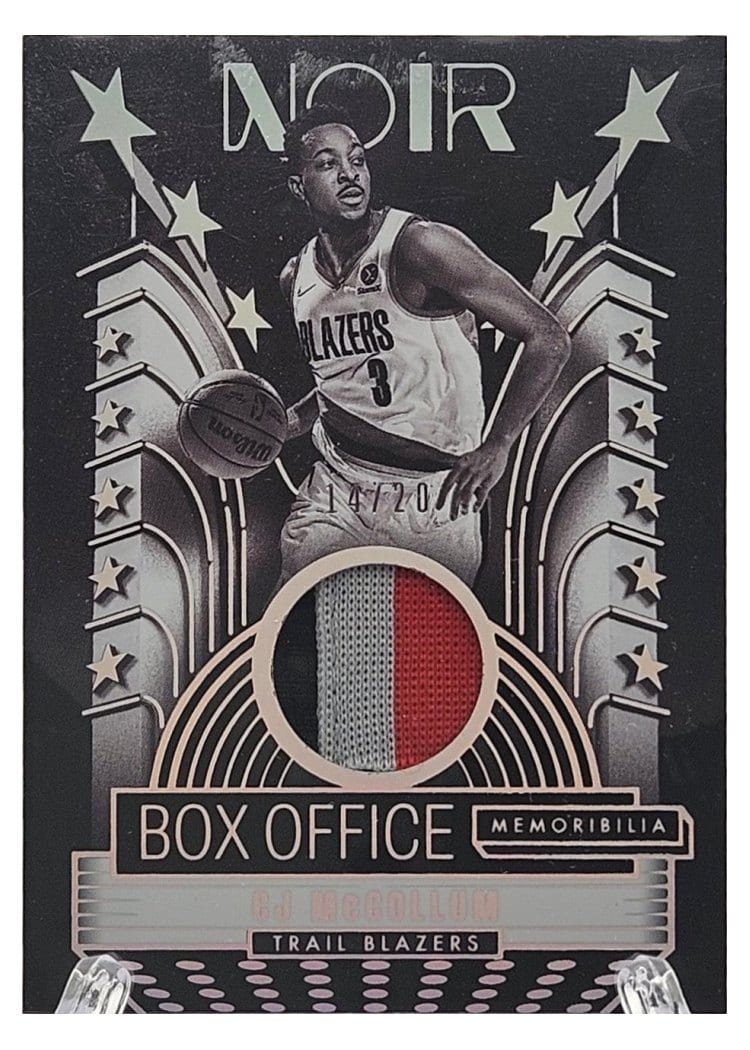 2024-25 Panini Noir Box Office Memorabilia Set CJ McCollum #24 card