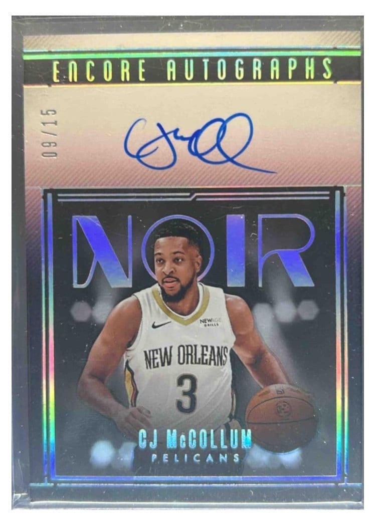2024-25 Panini Noir Encore Signatures International Set CJ McCollum #1 card