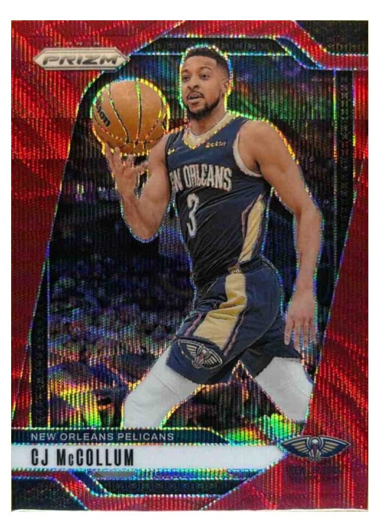 2024-25 Panini Prizm Base Set CJ McCollum #160 card