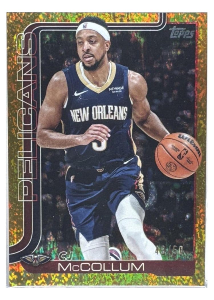 2025-26 Topps Base Set CJ McCollum Holo Gold Foil #193 card