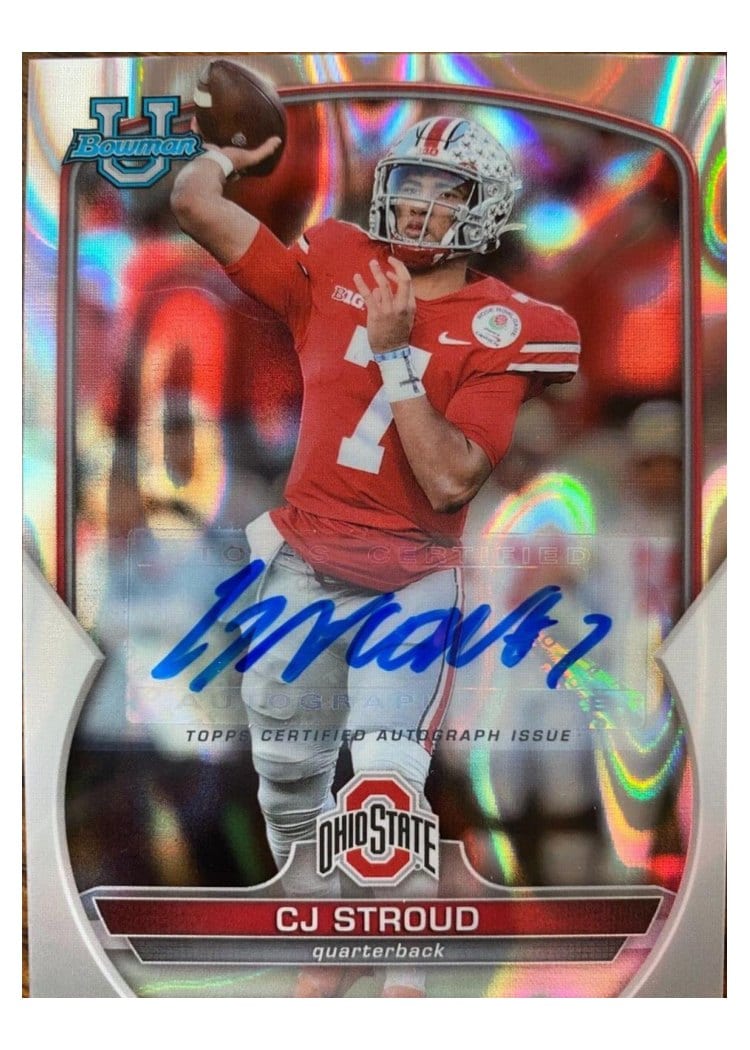 2022 Bowman Chrome University CJ Stroud #100 card