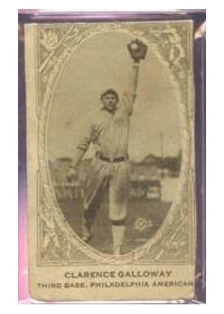 1922 E120 American Caramel Clarence Galloway card