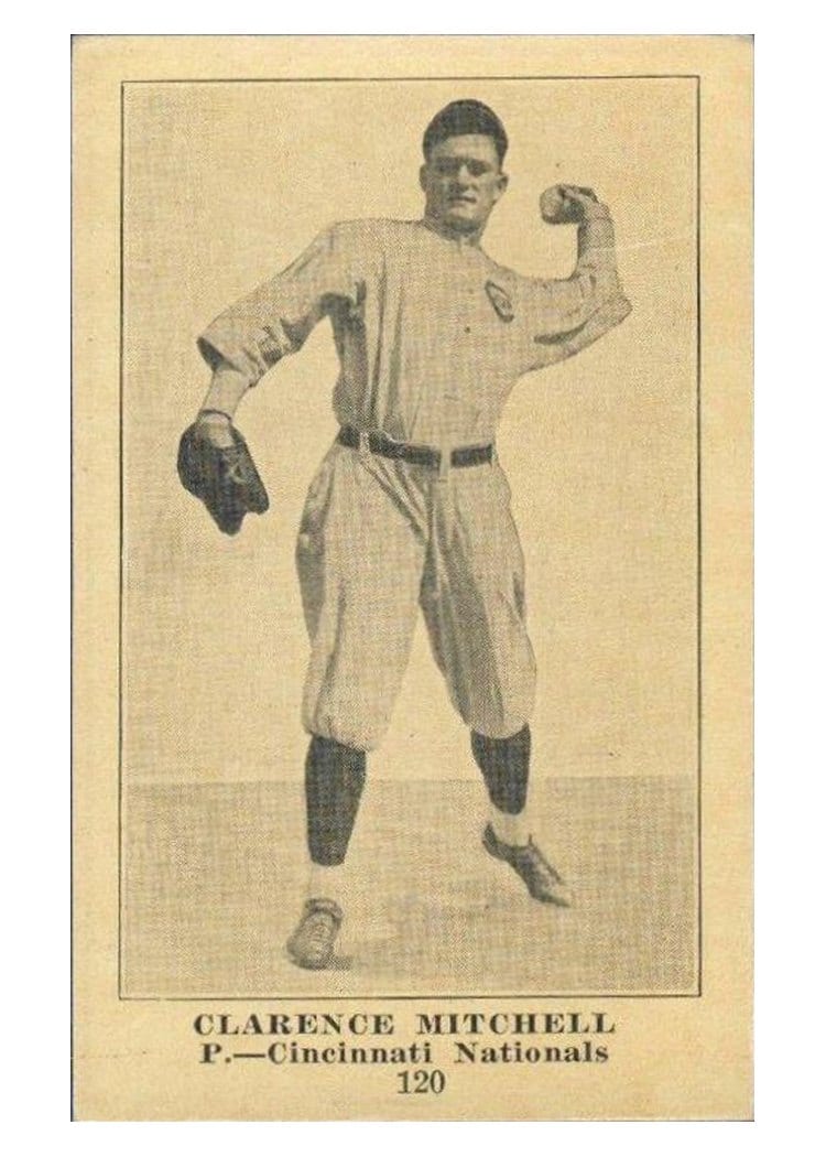 1917 Boston Store Clarence Mitchell #120 card