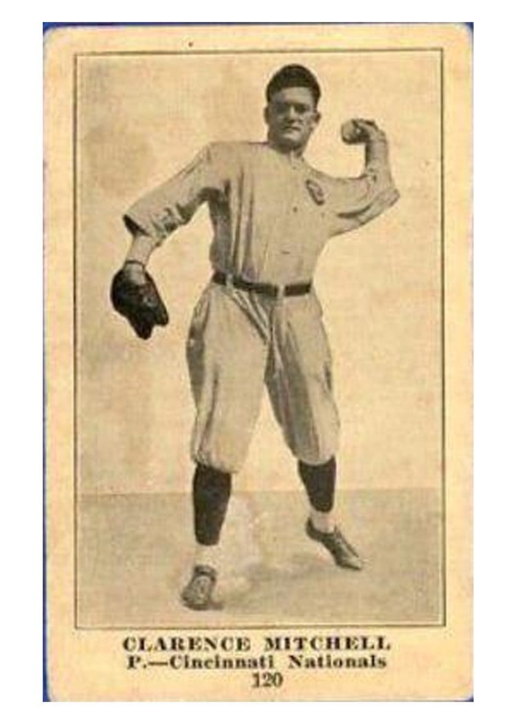 1917 Collins McCarthy Clarence Mitchell #120 card